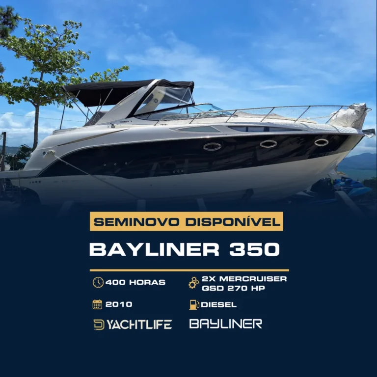 BAYLINER 350 400 HORAS 2X MERCRUISER QSD 270 HP 2010 DIESEL YACHTLIFE BAYLINER