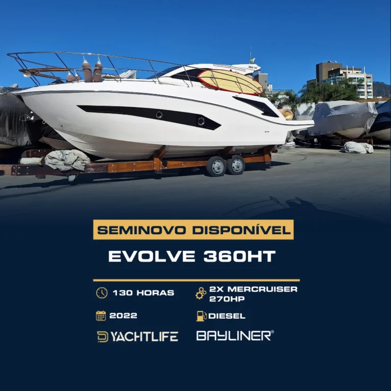 EVOLVE 360HT 130 HORAS 2X MERCRUISER 2022 DIESEL YACHTLIFE BAYLINER