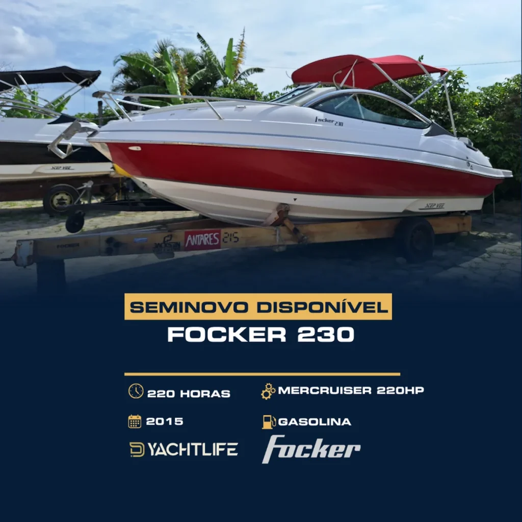 FOCKER 230 220HORAS MERCRUISER 220HP 2015 GASOLINA YACHTLIFE FOCKER