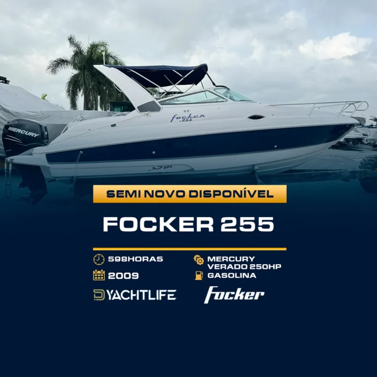 FOCKER 255 598 HORAS MERCURY VERADO 250HP GASOLINA 2009 YACHTLIFE FOCKER