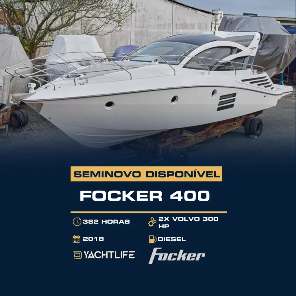 FOCKER 400 382 HORAS 2X VOLVO 300 HP 2018 DIESEL YACHTLIFE SCHAEFER YACHTS