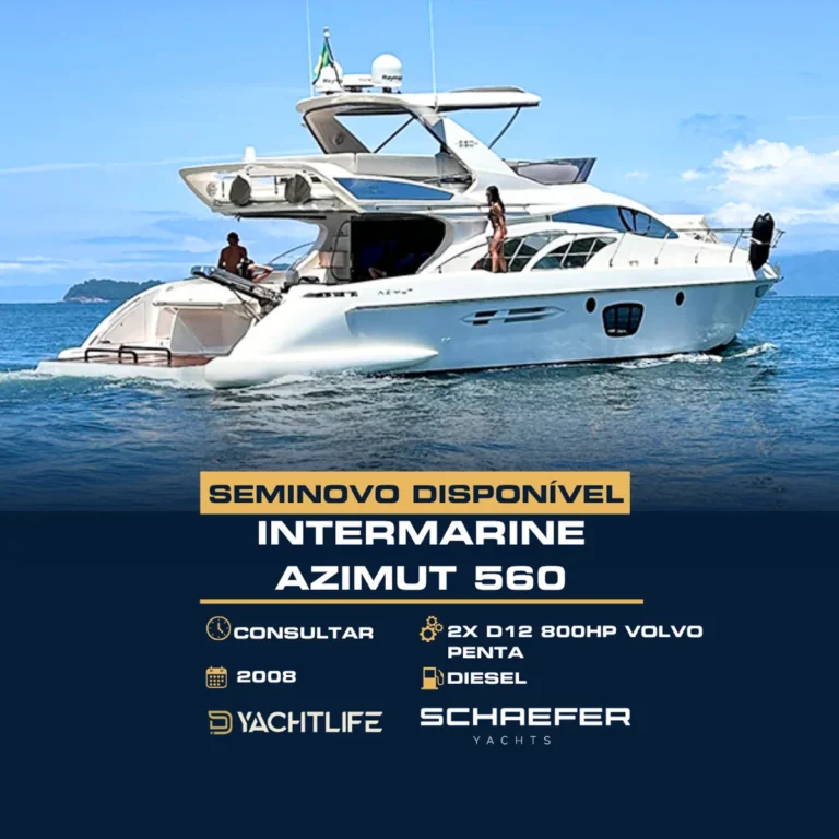 Intermarine Azimut 560 2x D12 800HP volvo 2008 diesel YACHTLIFE SCHAEFER YACHTS