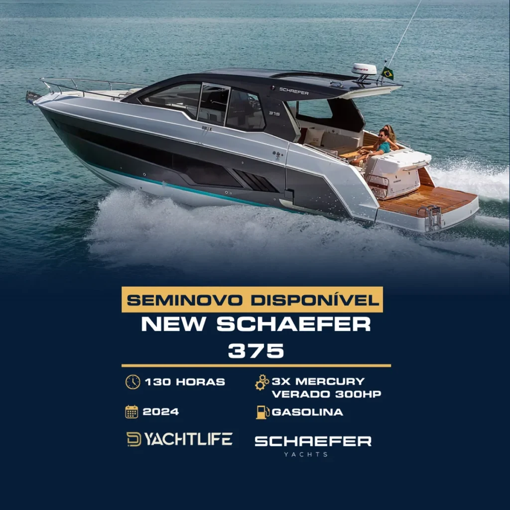 New Schaefer 375 130 horas 3x mercury verado 300hp 2024 gasolina YACHTLIFE SCHAEFER YACHTS