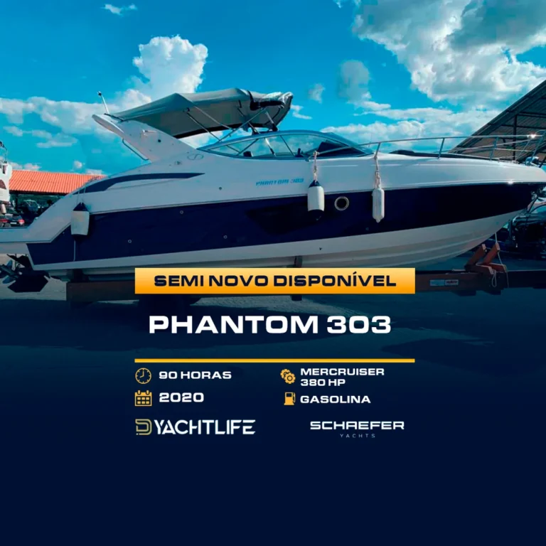 Phantom 303 90 horas mercruiser 320HP 2020 gasolina YACHTLIFE SCHAEFER YACHTS