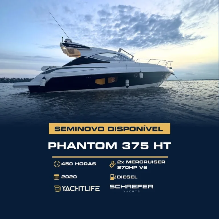 Phantom 375 ht 450 horas 2x mercruiser 270HP v6 2020 diesel YACHTLIFE SCHAEFER YACHTS