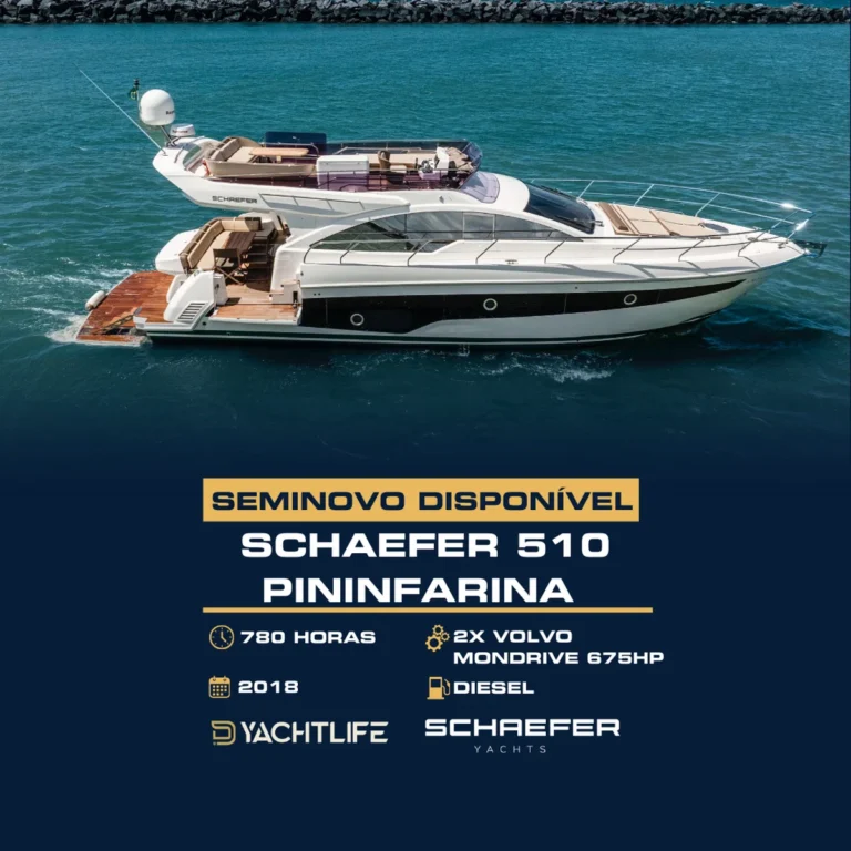 Schaefer 510 Pininfarina 720 horas 2x volvo mondrive 675HP 2018 diesel YACHTLIFE SCHAEFER YACHTS